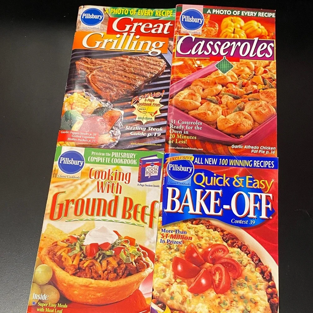 Pillsbury cookbook magazine four piece set from 2000